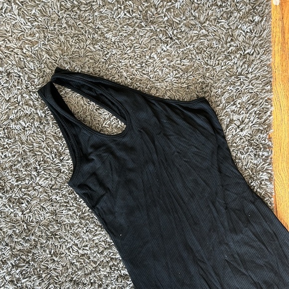 NWOT Princess Polly Tiller Ribbed Black Mini Dress Size 4 - Picture 6 of 11